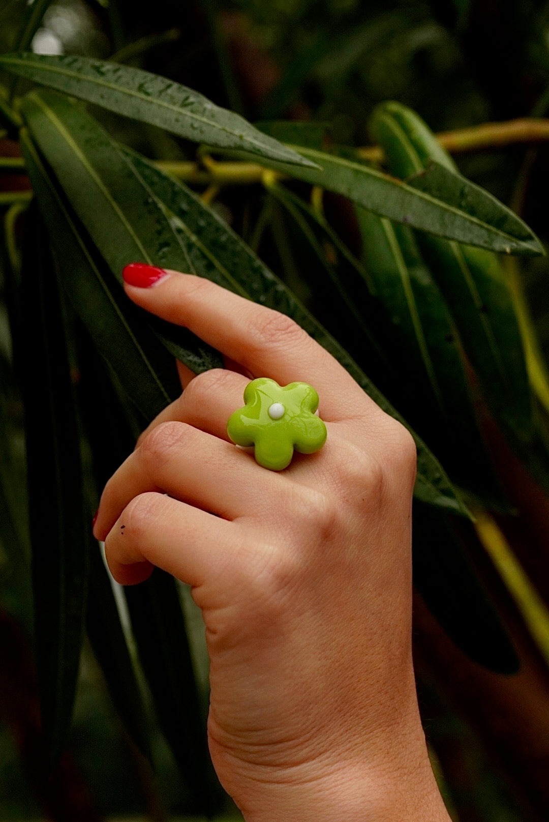 Anillo Fiore Lime